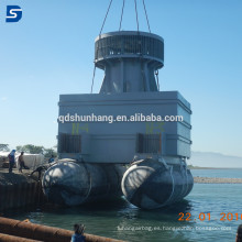 Flotantes hinchables inflable de elevación de goma marina de los tubos del pontón para la nave